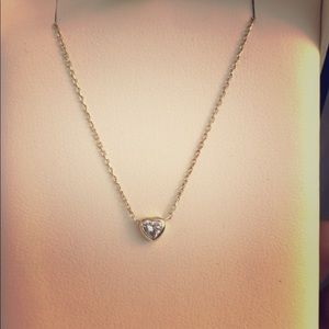 0.19ct diamond necklace 14K gold